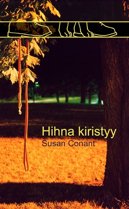 Hihna kiristyy -kirjan kansi